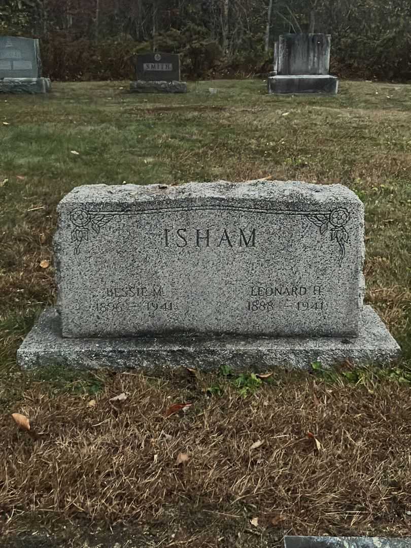 Leonard H. Isham's grave. Photo 2