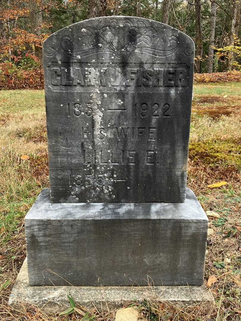 Clark J. Fisher's grave. Photo 2