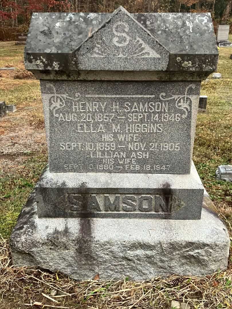 Lillian Ash Samson's grave. Photo 2