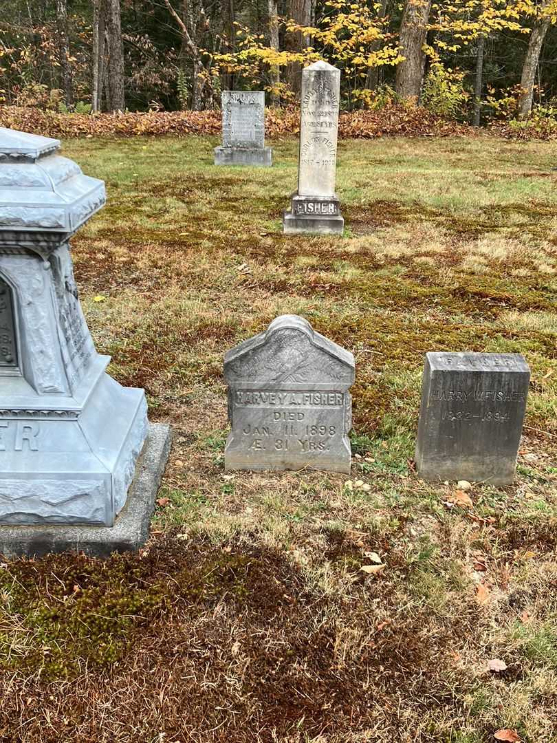 Harvey A. Fisher's grave. Photo 1