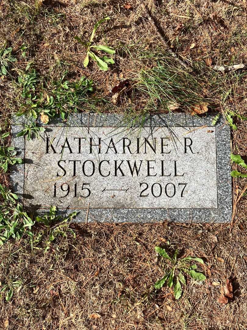Katharine R. Stockwell's grave. Photo 3