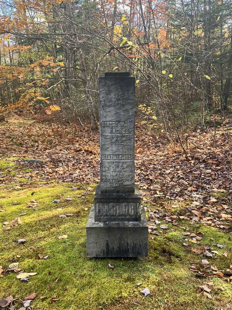George W. Hadlock's grave. Photo 1