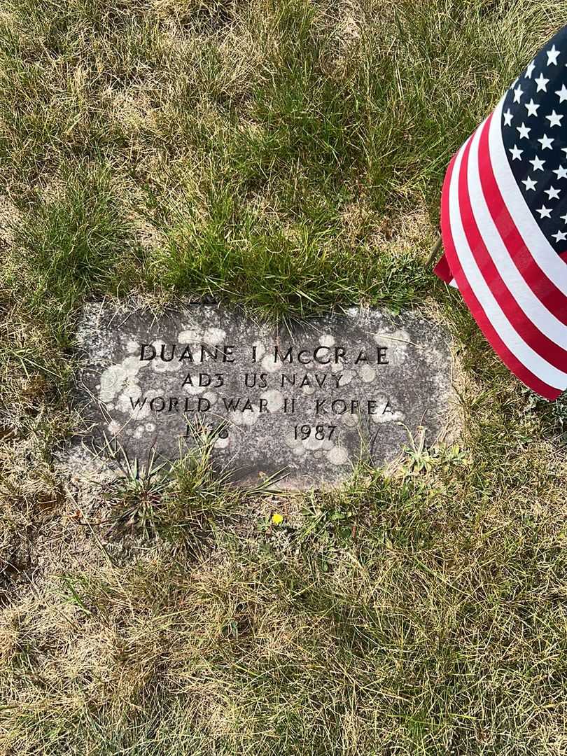 Duane I. McCrae's grave. Photo 2