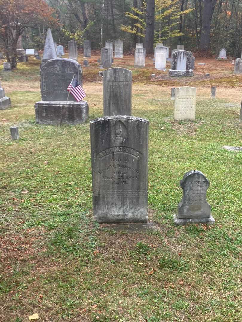 Abbie M. Thomas Keneson's grave. Photo 1