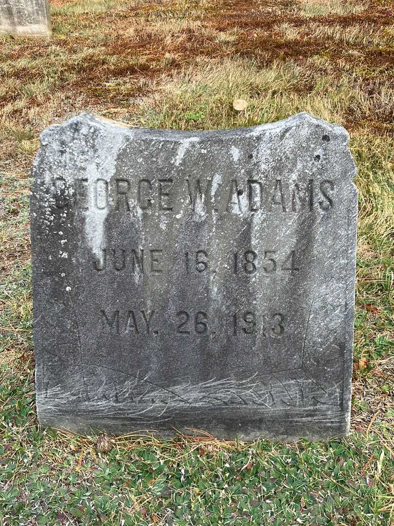 George W. Adams's grave. Photo 2