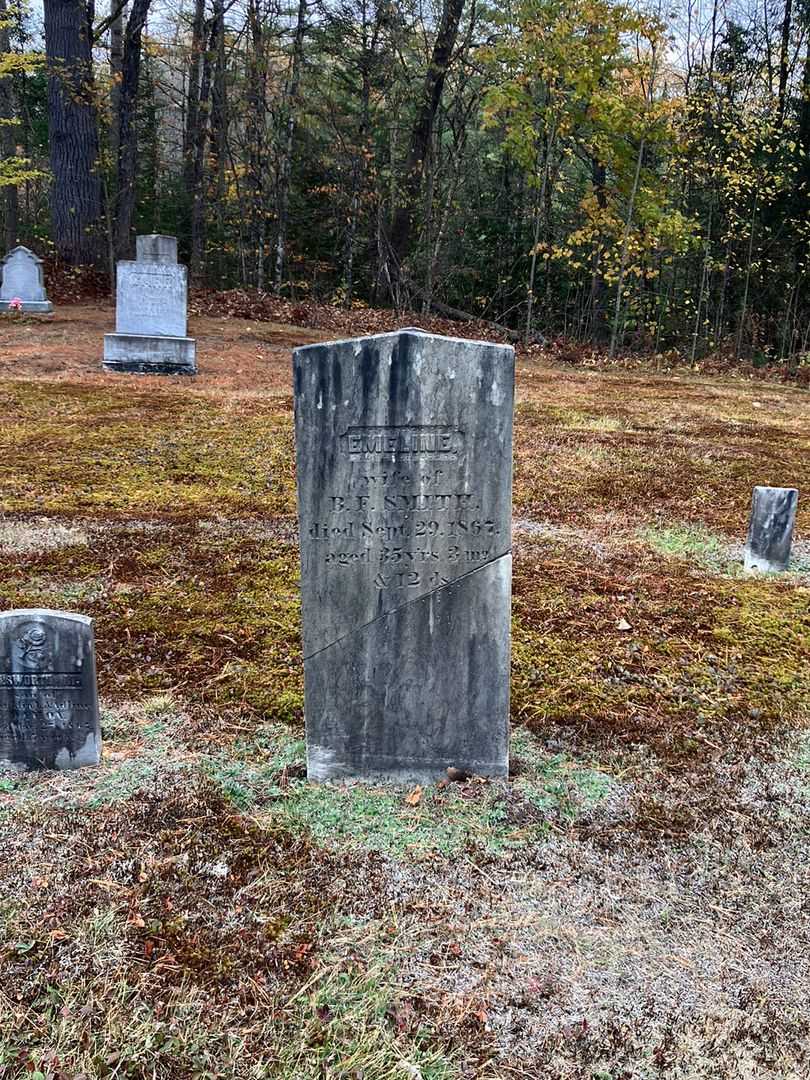 Emeline Smith's grave. Photo 1