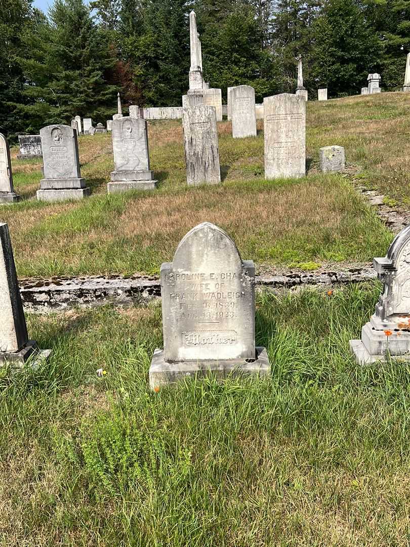 Caroline E. Chas Wadleigh's grave. Photo 1