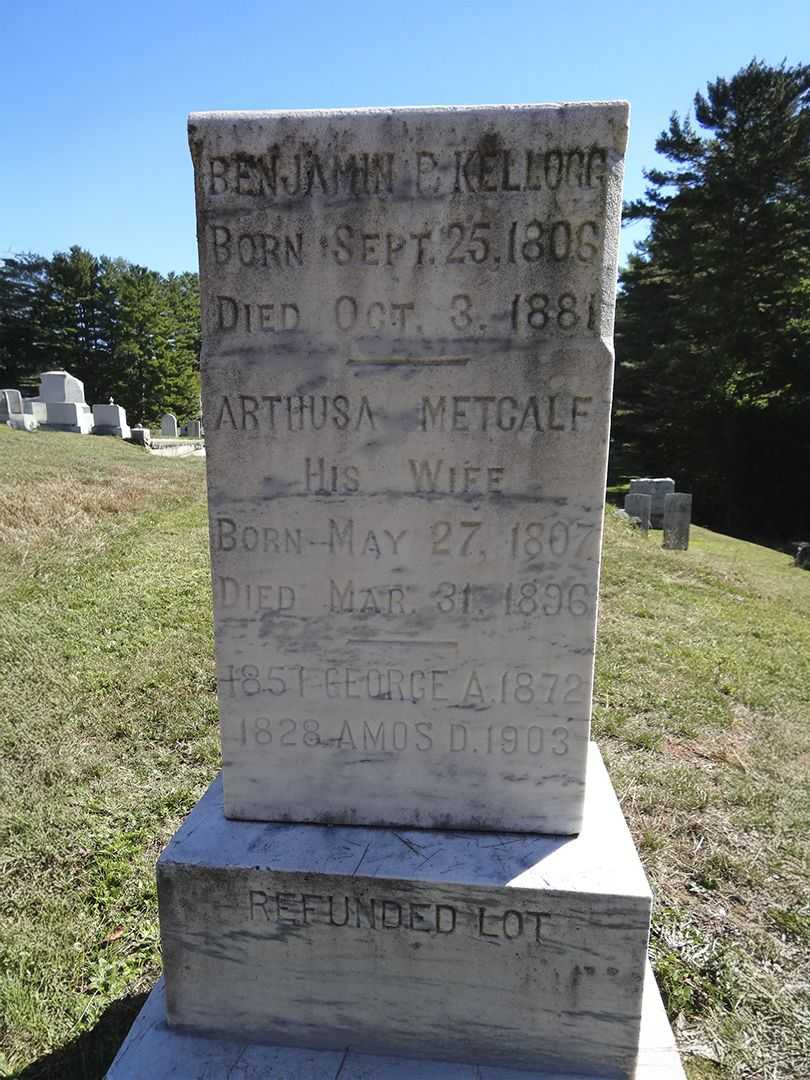 Amos D. Kellogg's grave. Photo 2