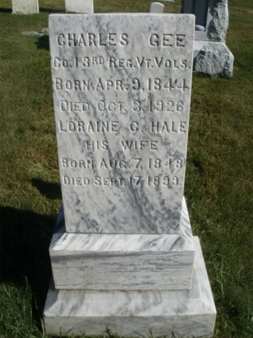 Charles Gee's grave. Photo 3