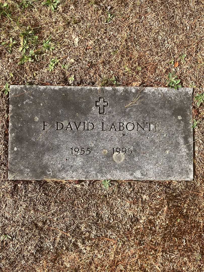 F. David Labonte's grave. Photo 2