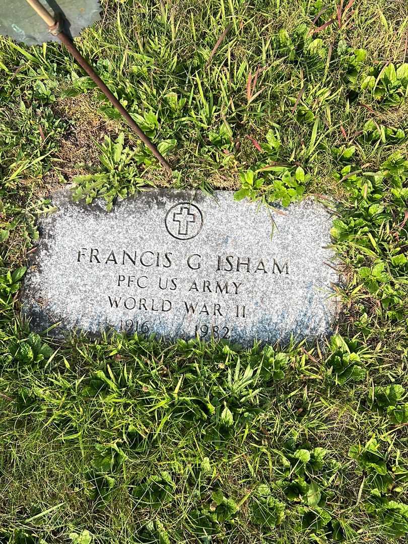 Francis G. Isham's grave. Photo 3