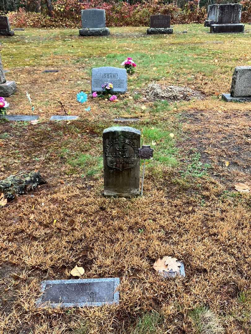 Charles E. Burlock's grave. Photo 2