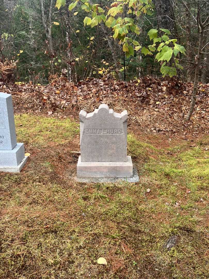 Emma L. Hurd Sayers's grave. Photo 1