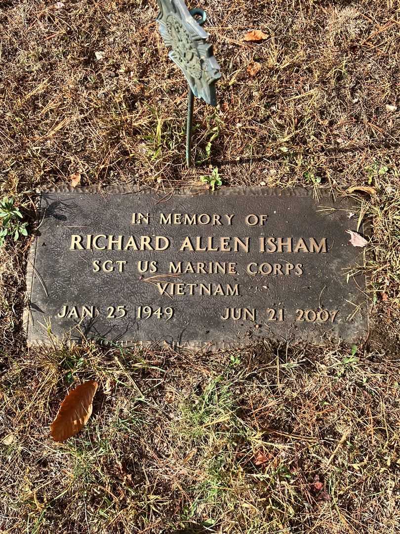 Richard Allen Isham's grave. Photo 3