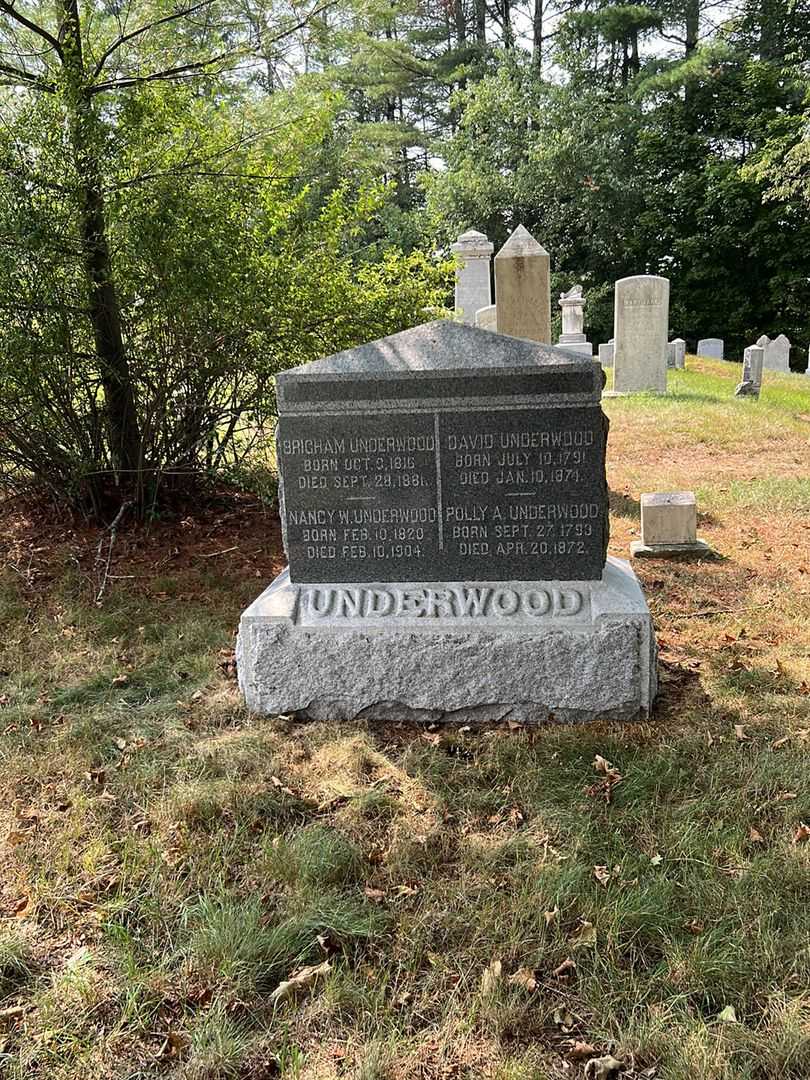 David Underwood's grave. Photo 1