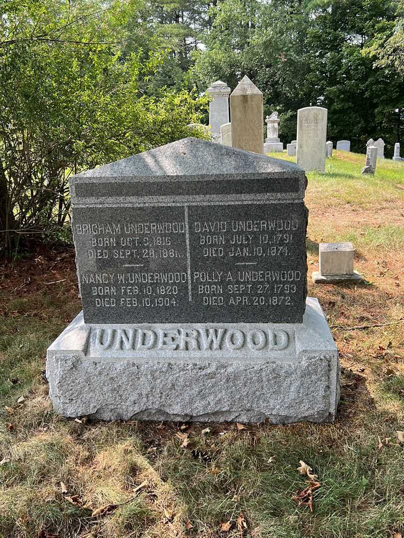 David Underwood's grave. Photo 2