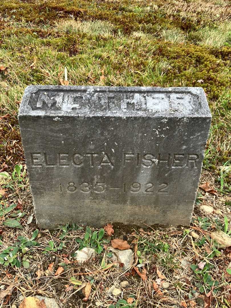 Electa Fisher's grave. Photo 2