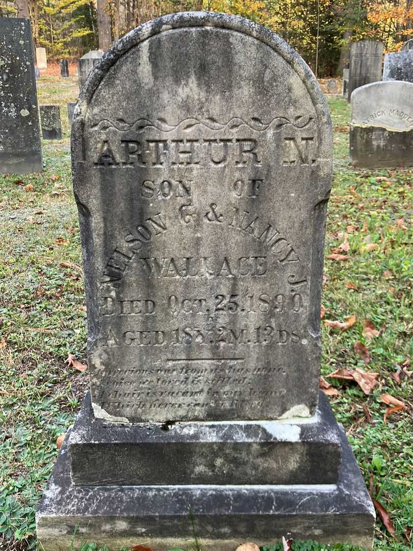 Arthur N. Wallace's grave. Photo 2