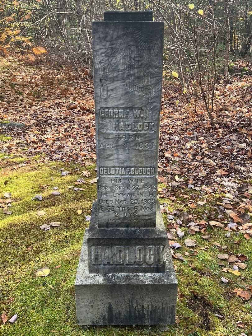 George W. Hadlock's grave. Photo 2