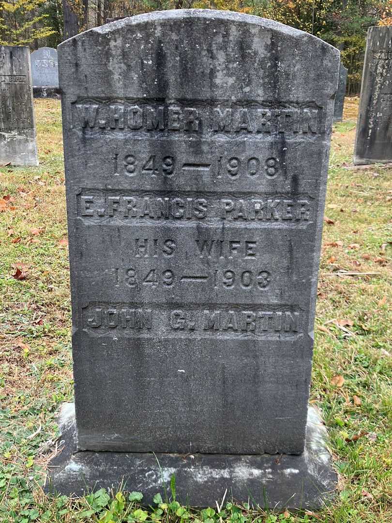 W. Homer Martin's grave. Photo 2