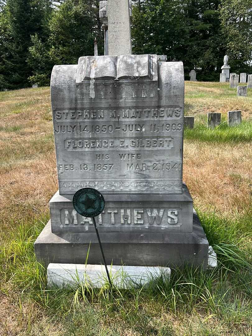 Stephen M. Matthews's grave. Photo 2
