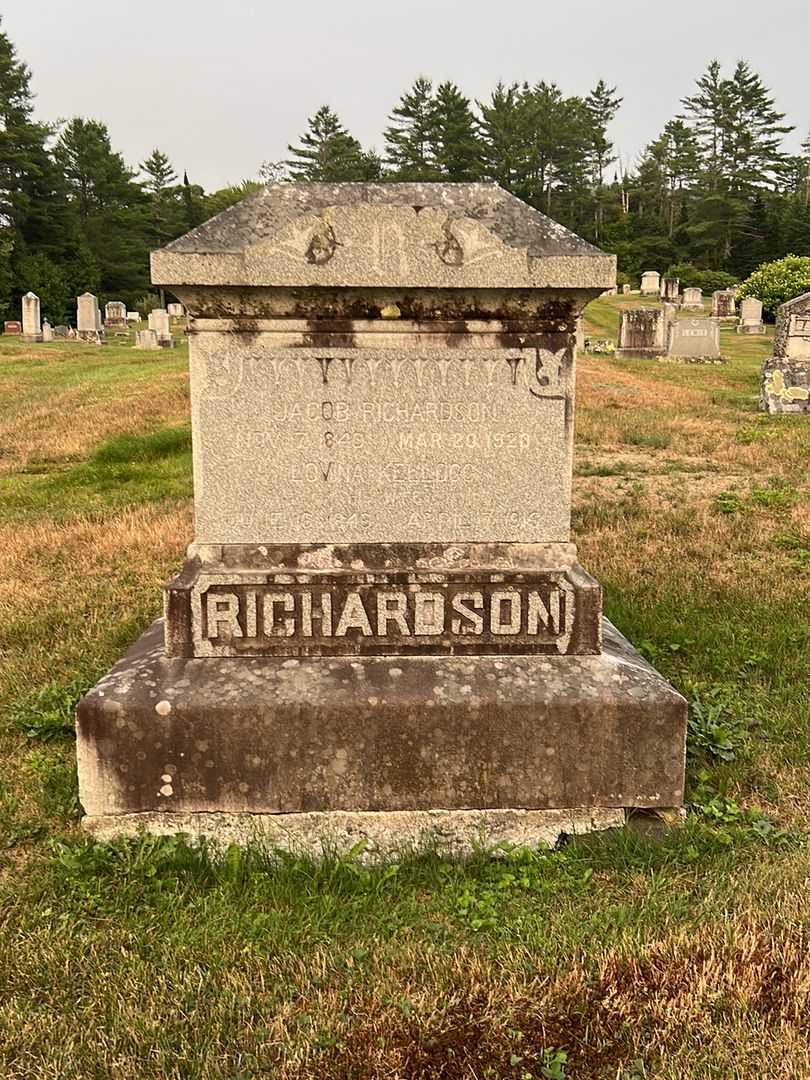 Lovina Kellogg Richardson's grave. Photo 2