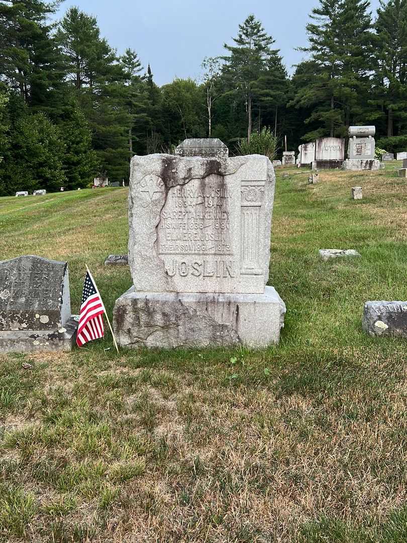 Henry A. Joslin's grave. Photo 1