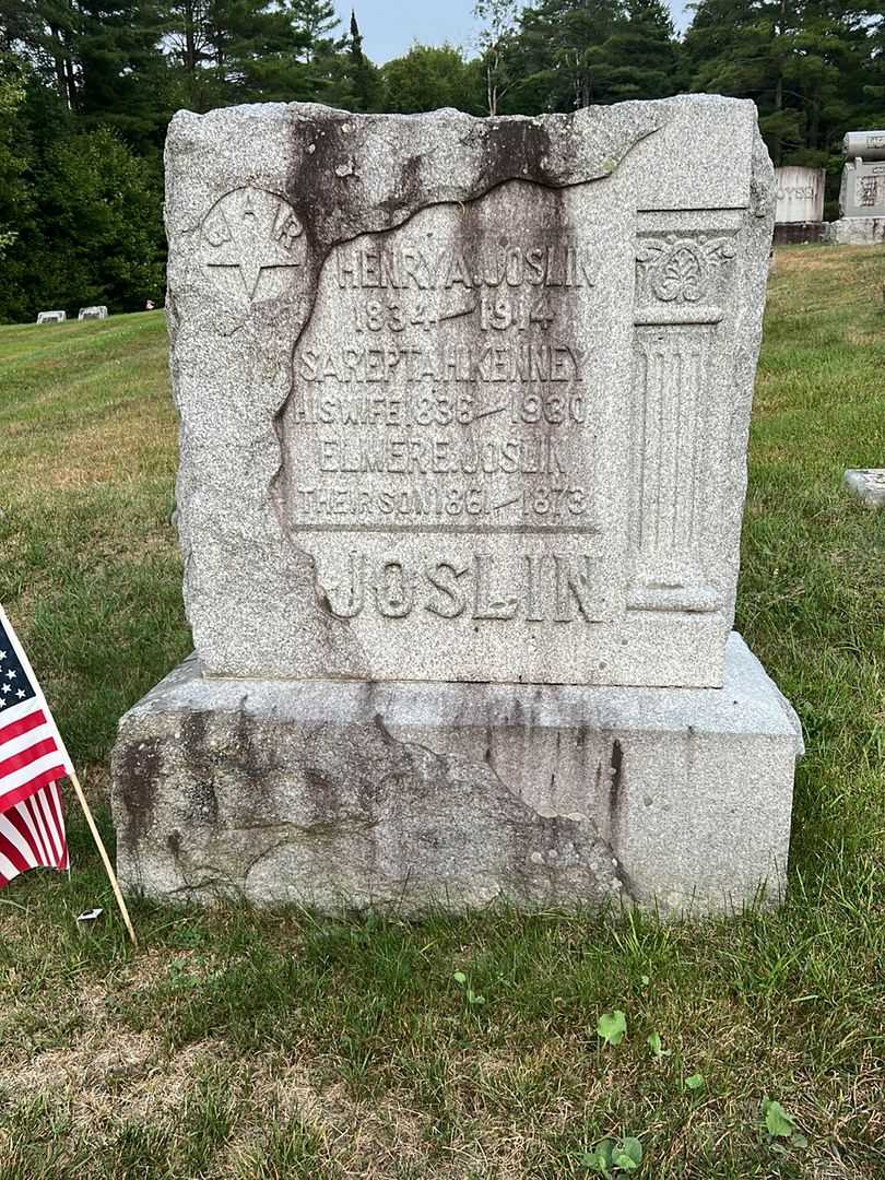 Henry A. Joslin's grave. Photo 2