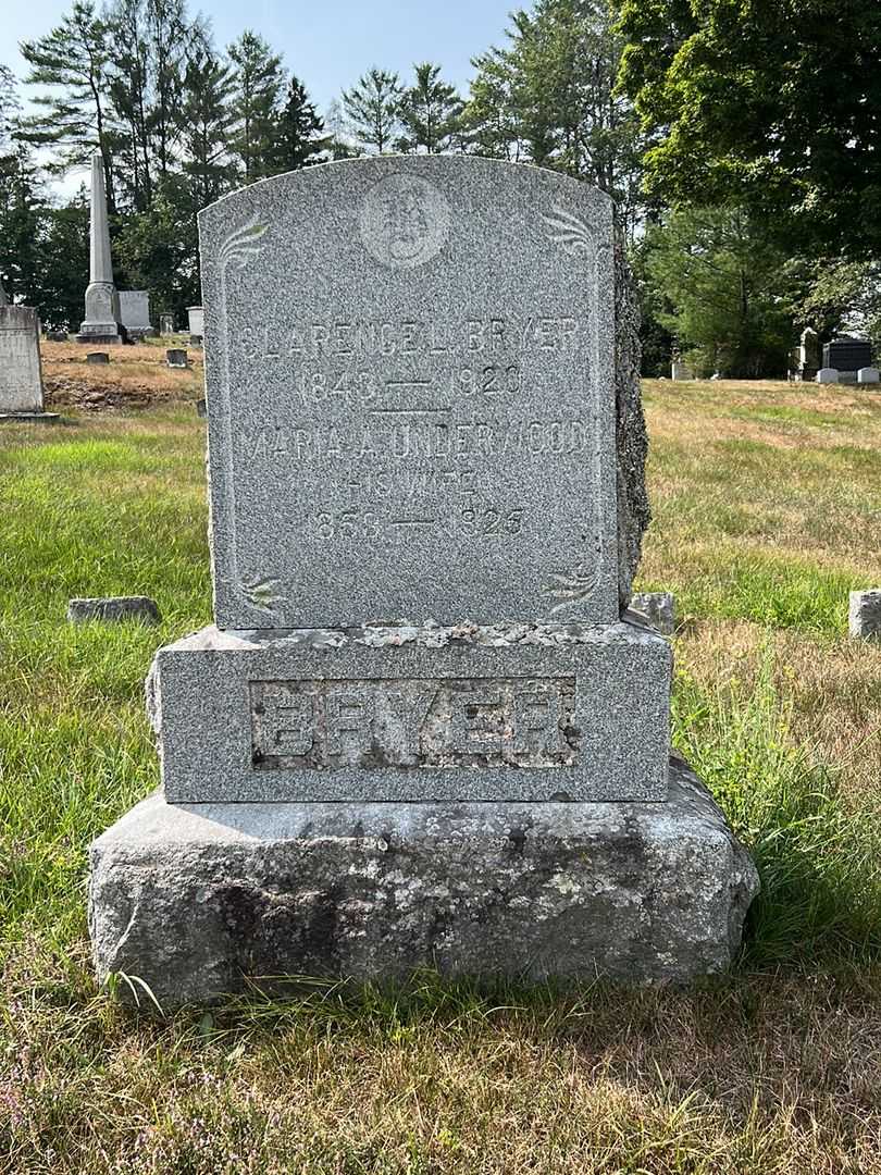 Maria A. Underwood Bryer's grave. Photo 2