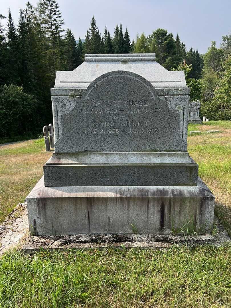 Eunice Abbott Chase's grave. Photo 2