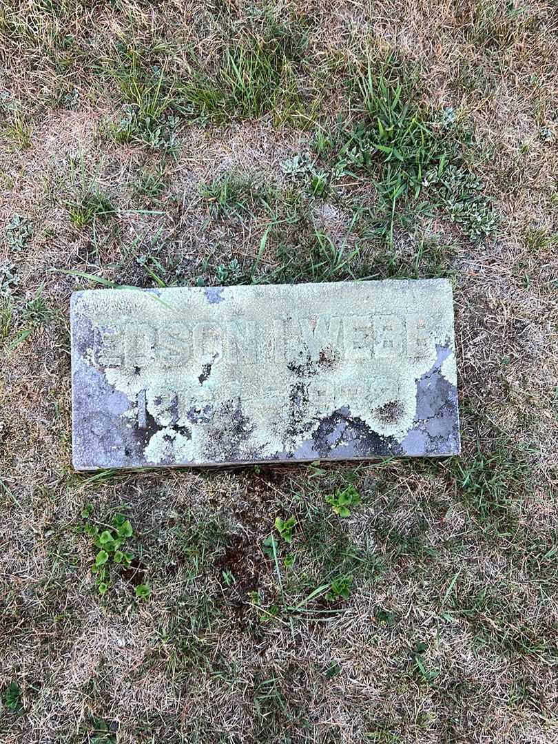 Edson I. Webb's grave. Photo 3