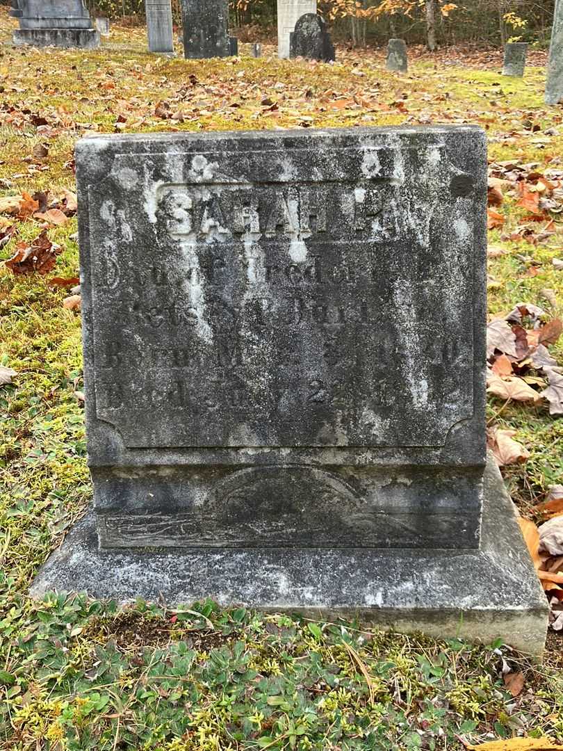 Sarah P. Hall's grave. Photo 2