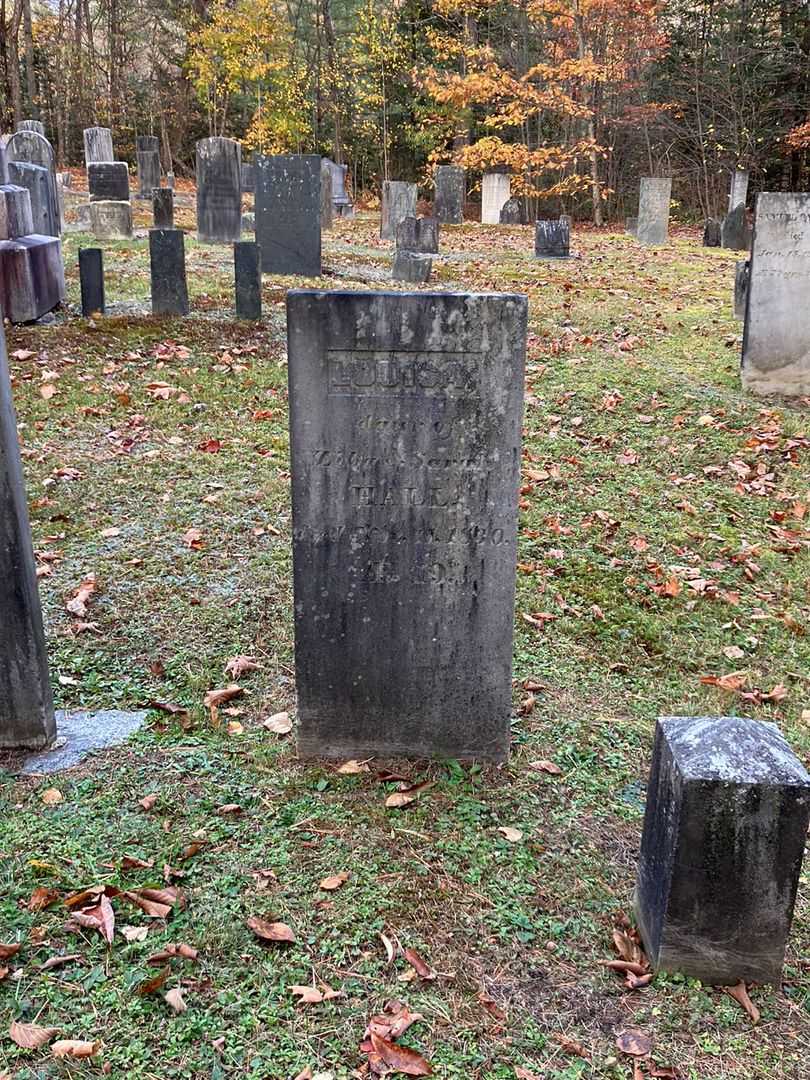 Louisa Hall's grave. Photo 1
