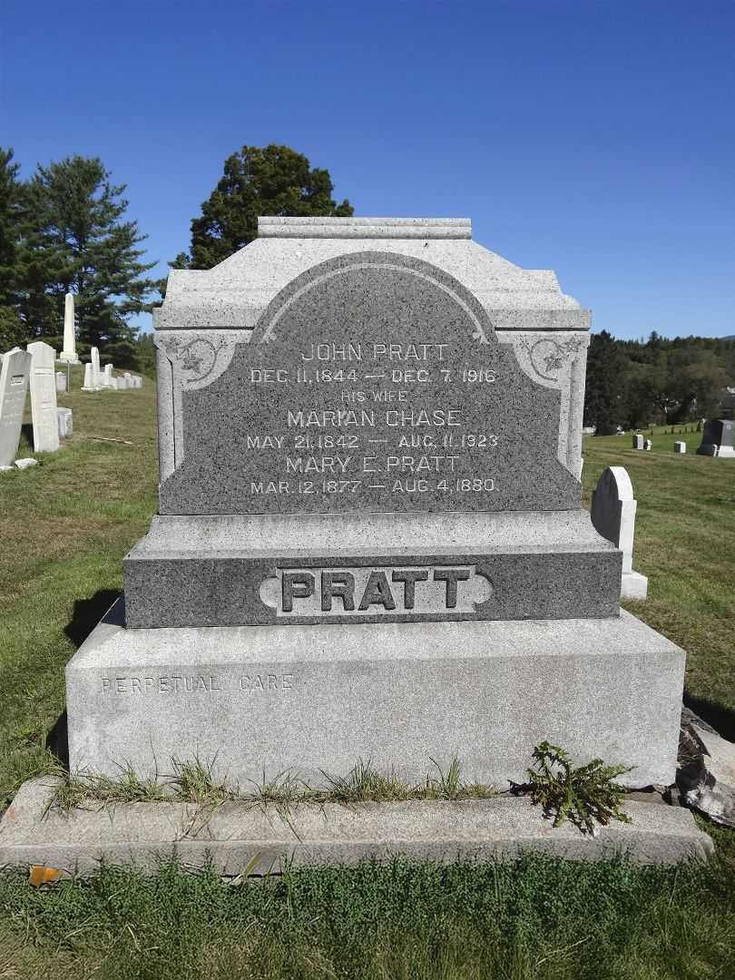 Mary E. "Madie" Pratt's grave. Photo 1