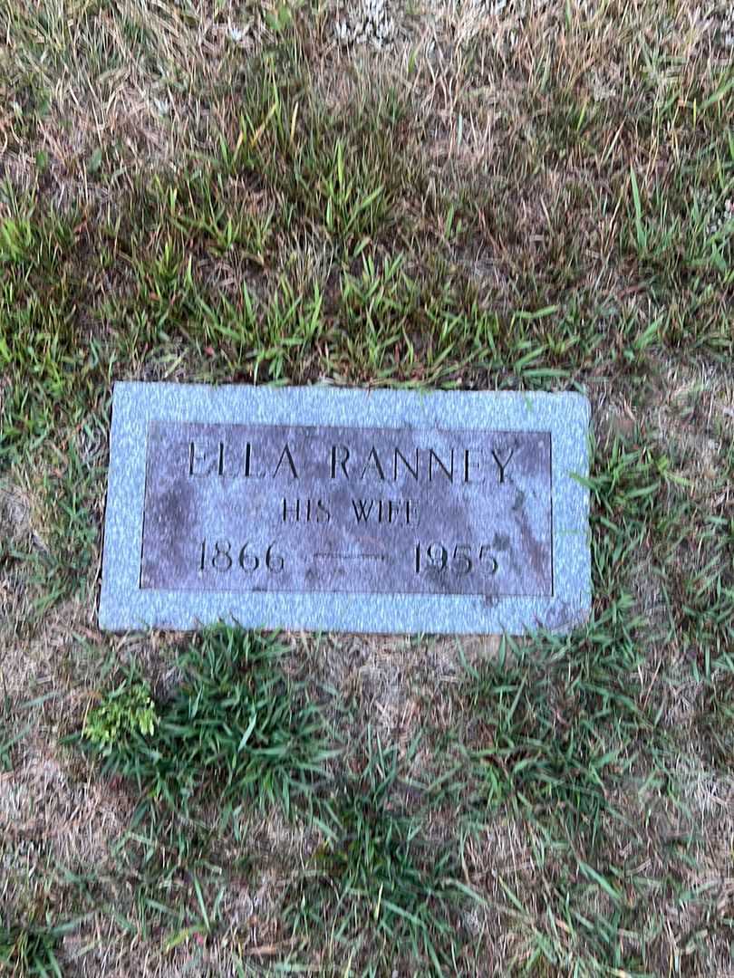 Ella Ranney's grave. Photo 3