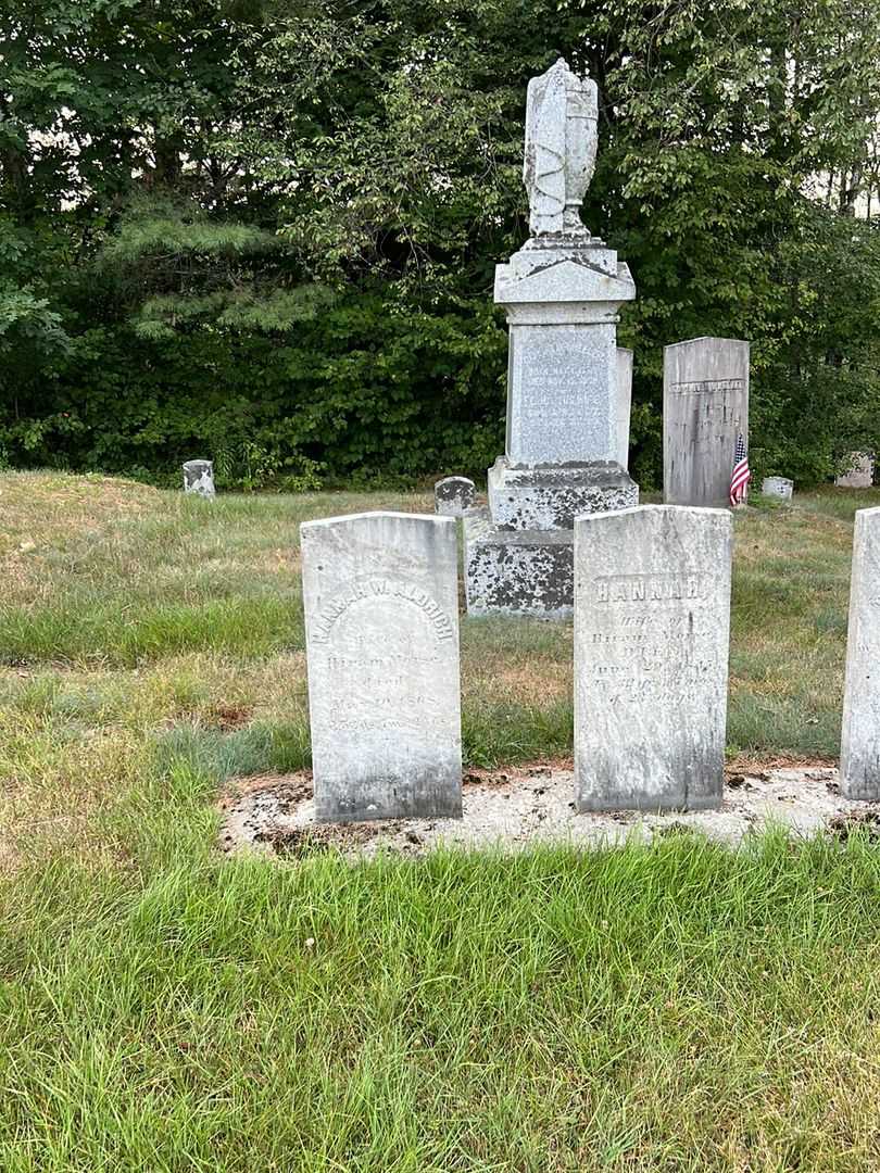 Hannah W. Aldrich Morse's grave. Photo 1