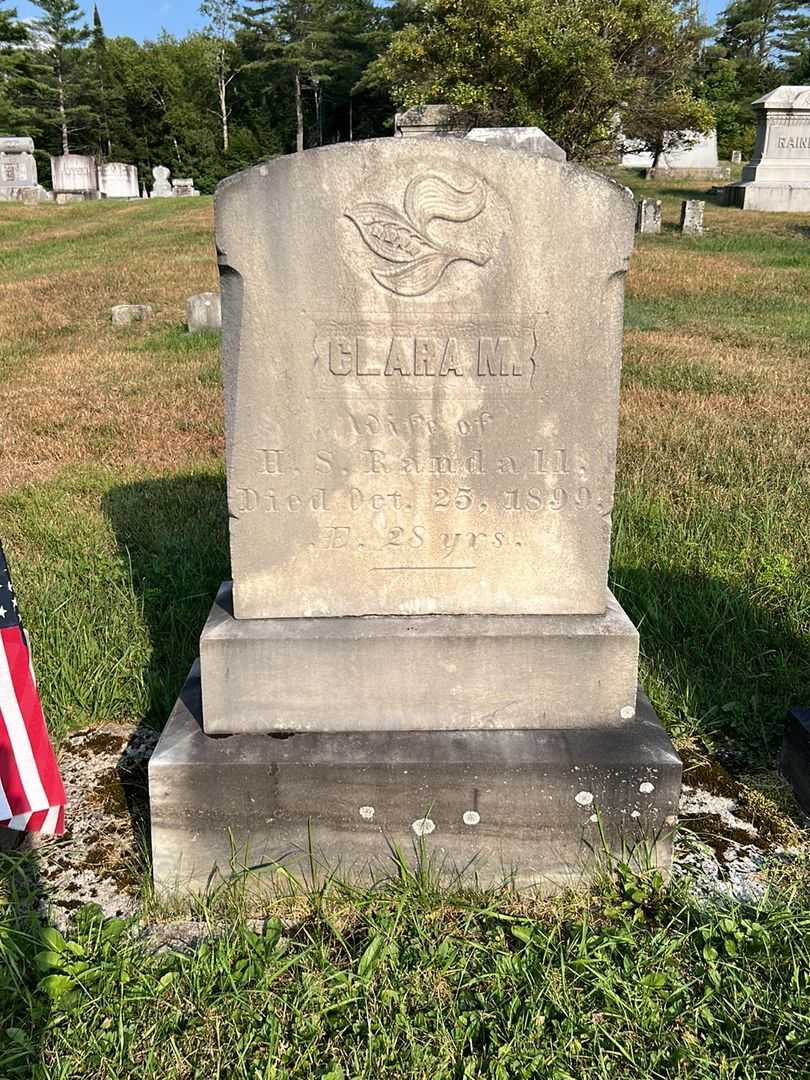 Clara M. Randall's grave. Photo 2