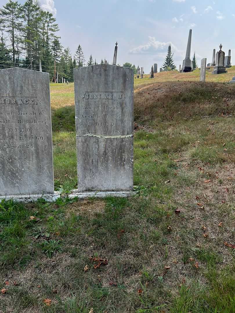 Josiah J. Baker's grave. Photo 1