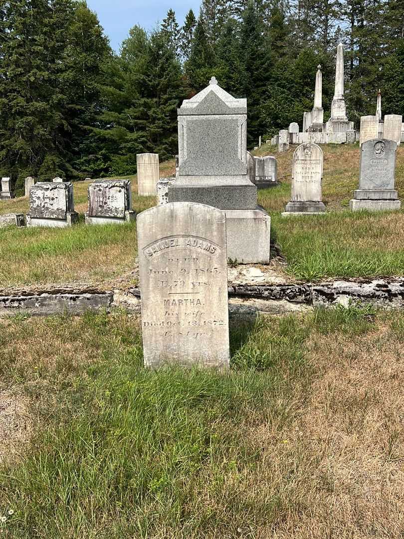 Martha Adams's grave. Photo 1