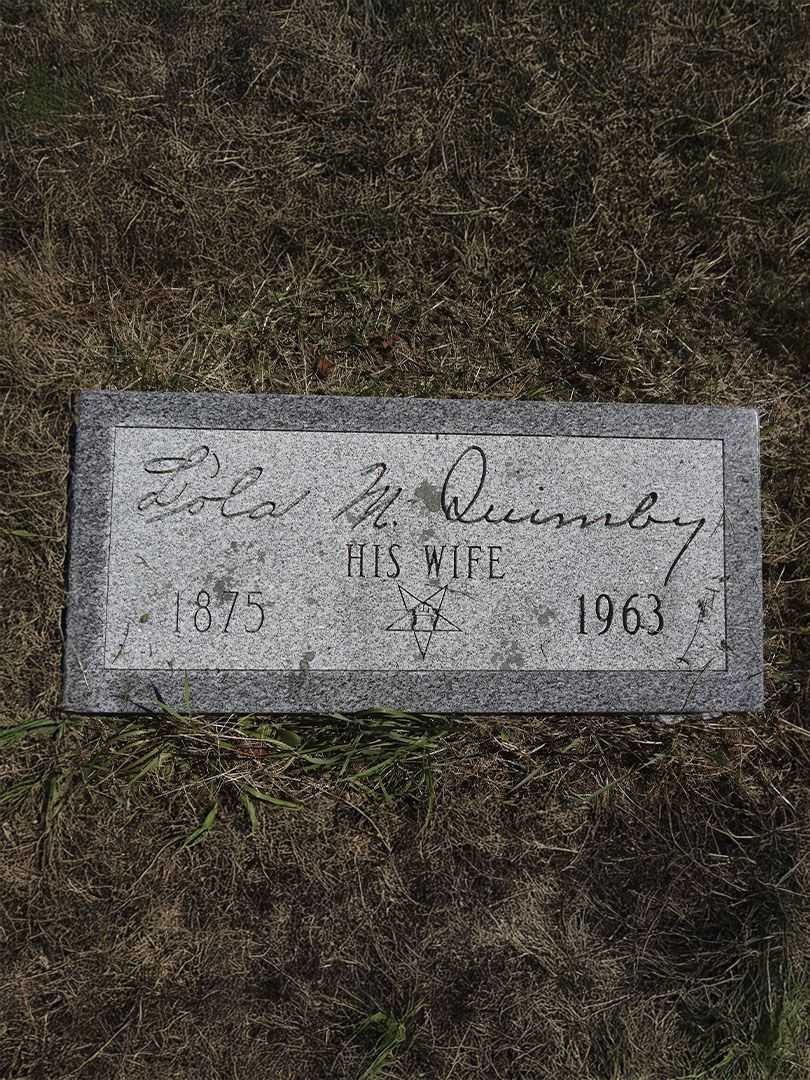 Lola M. Quimby Cutting's grave. Photo 2