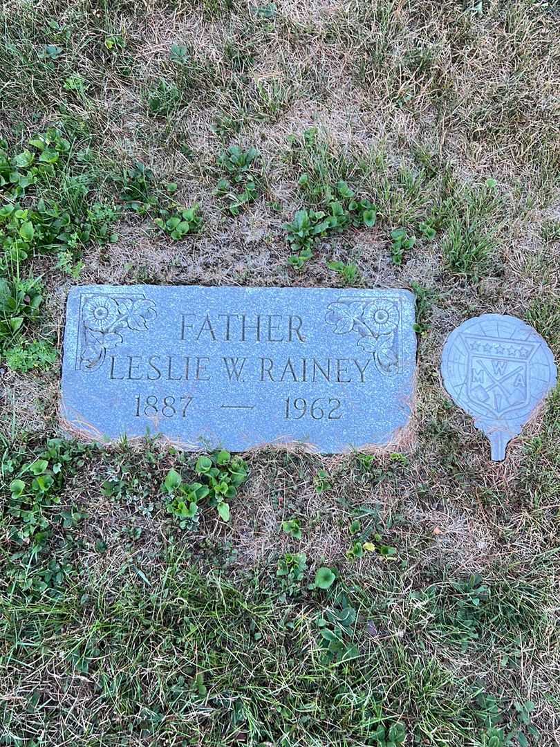 Leslie W. Rainey's grave. Photo 2
