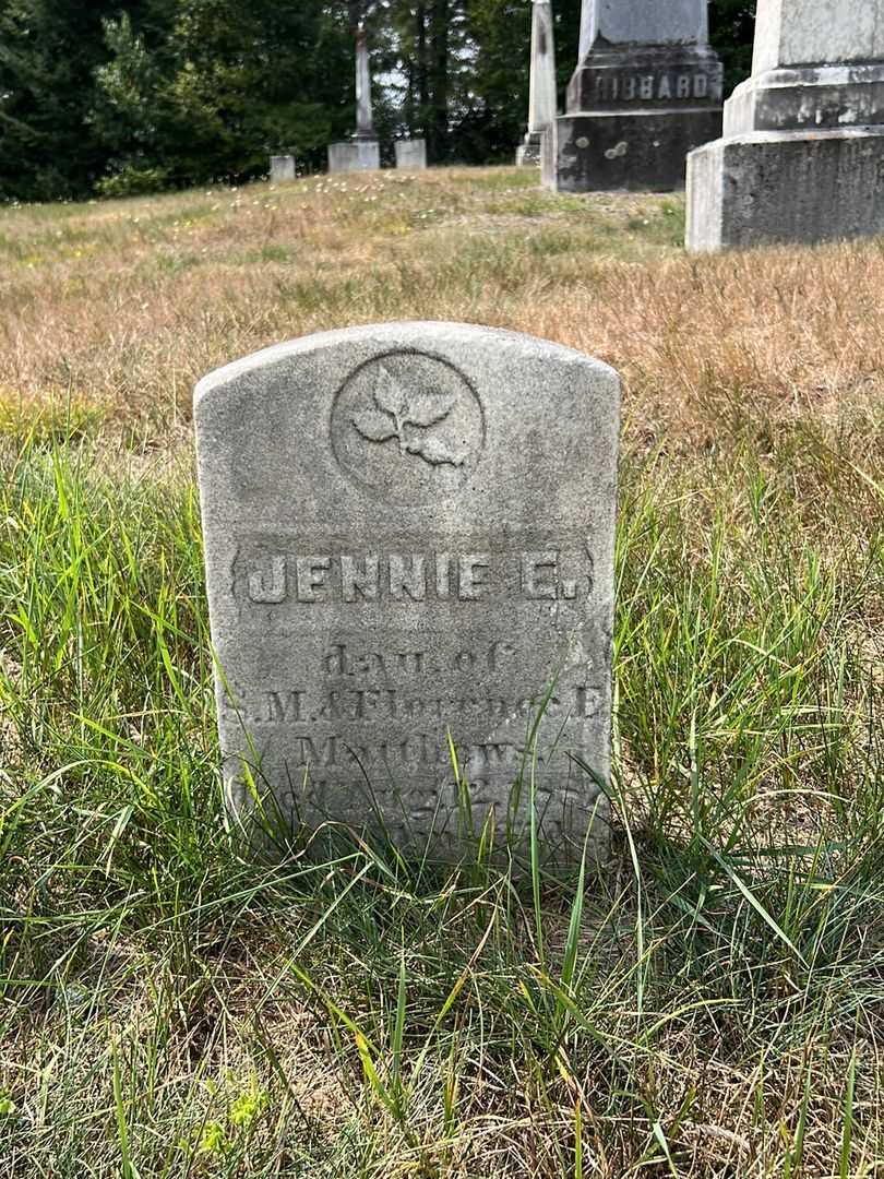 Jennie E. Matthews's grave. Photo 2