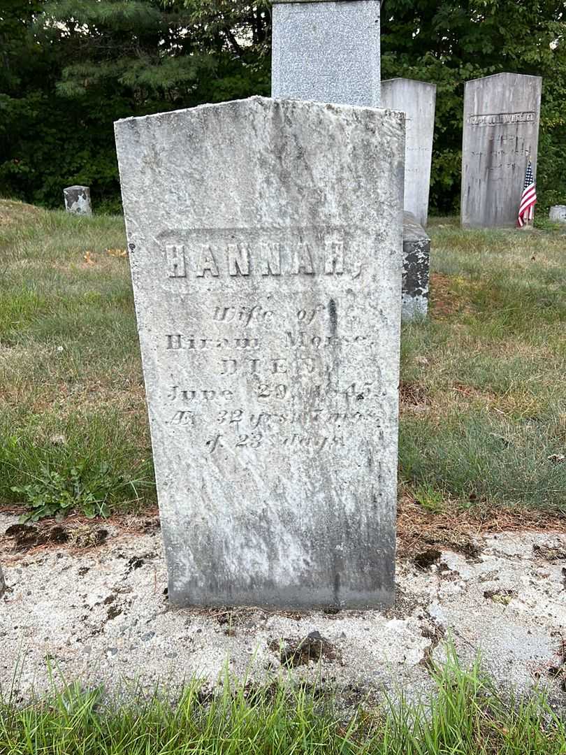 Hannah Morse's grave. Photo 2