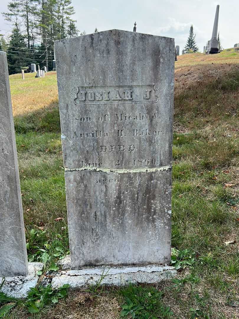 Josiah J. Baker's grave. Photo 2