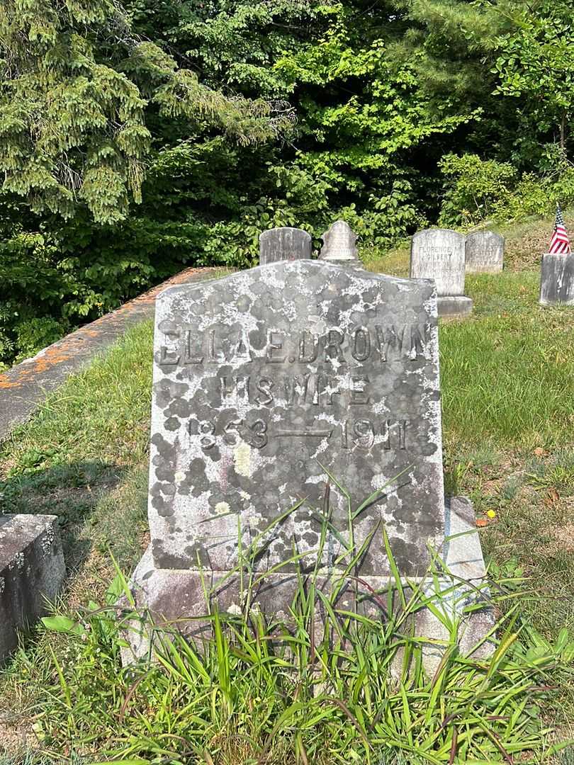 Ella E. Drown Gee's grave. Photo 2