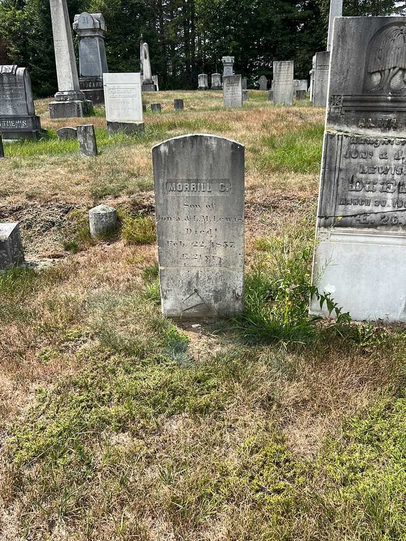 Morrill C. Lewis's grave. Photo 1