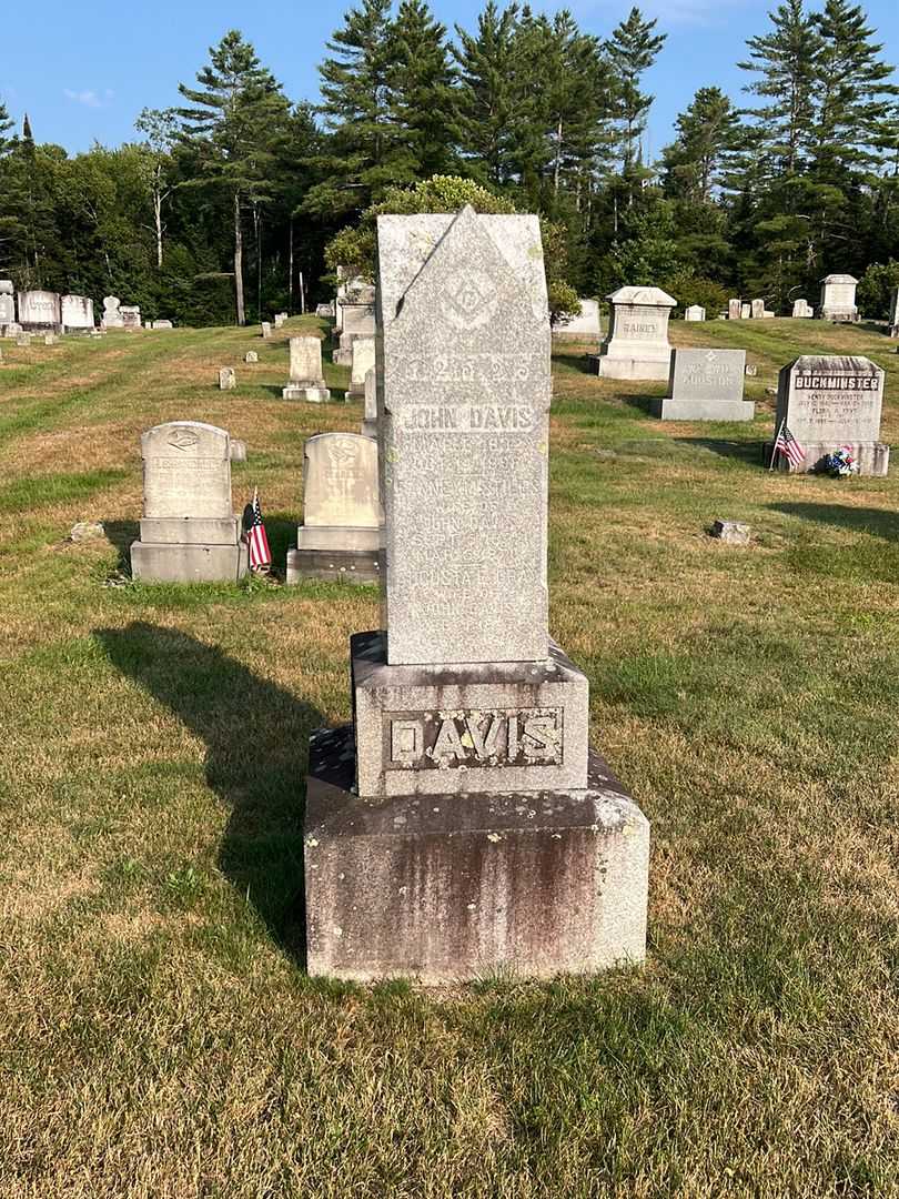 John Davis's grave. Photo 1