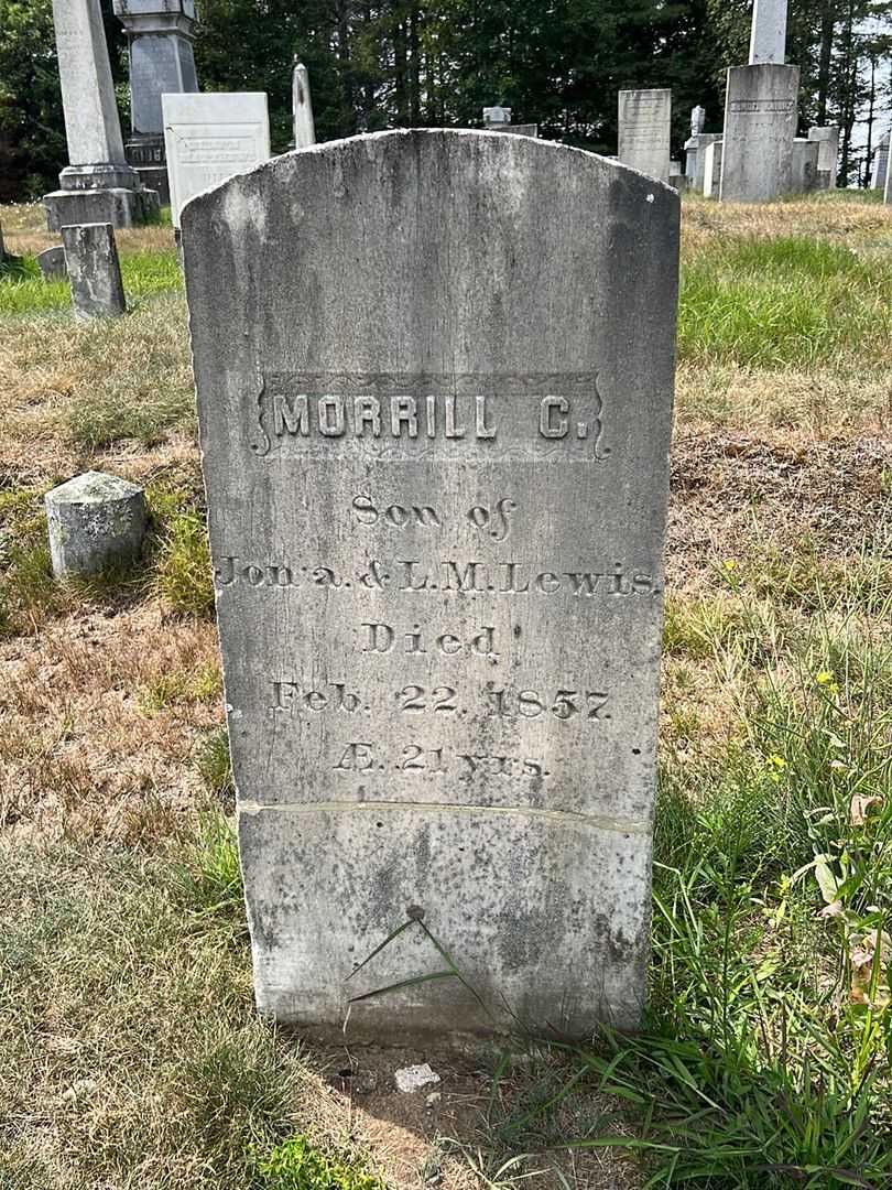Morrill C. Lewis's grave. Photo 2