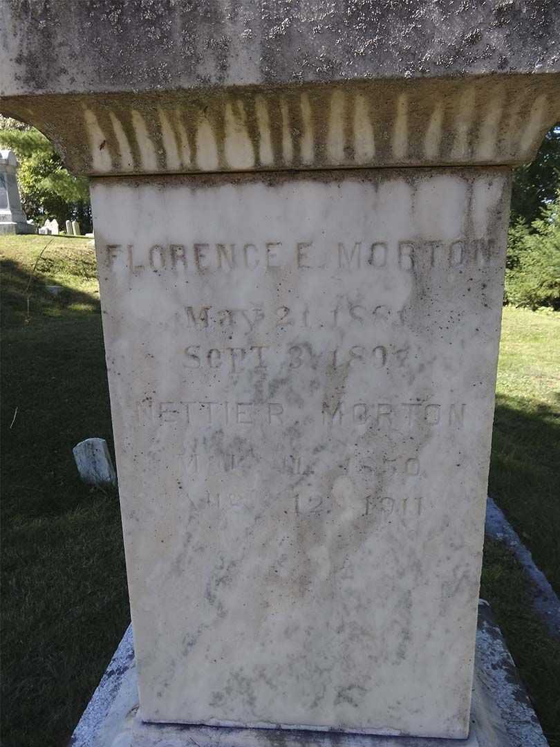 Florence E. Morton's grave. Photo 2