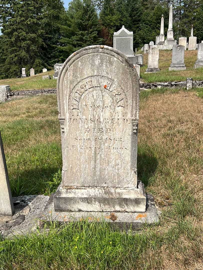 Martha R. Pay Reed's grave. Photo 2